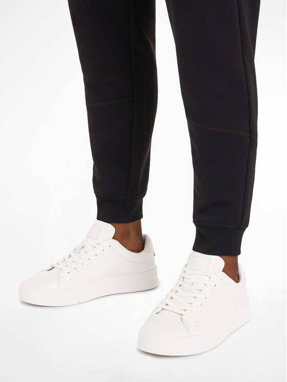 Tommy Hilfiger Tommy Hilfiger Sneakersy Th Court Premium Best FM0FM04974 Écru