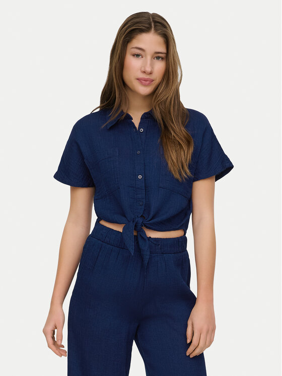 ONLY ONLY Сорочка Leoni 15367290 Cиній Regular Fit