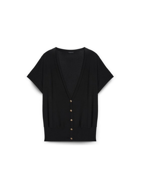 Fiorella Rubino Fiorella Rubino Cardigan M536L007906N033 Nero Baggy Fit