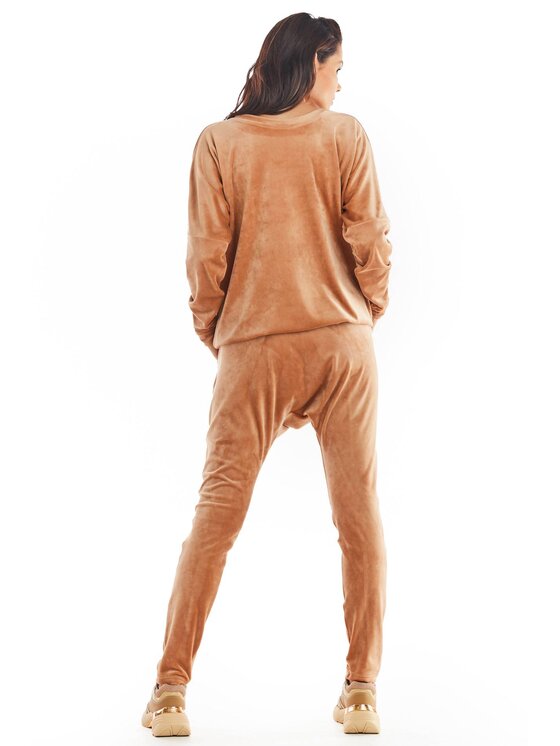 Awama Awama Dámské kalhoty A377 Béžová Basic Fit