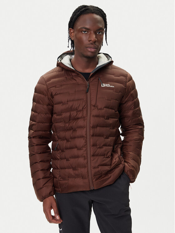 Jack Wolfskin Jack Wolfskin Pūkinė striukė Passamani A61831 Ruda Regular Fit