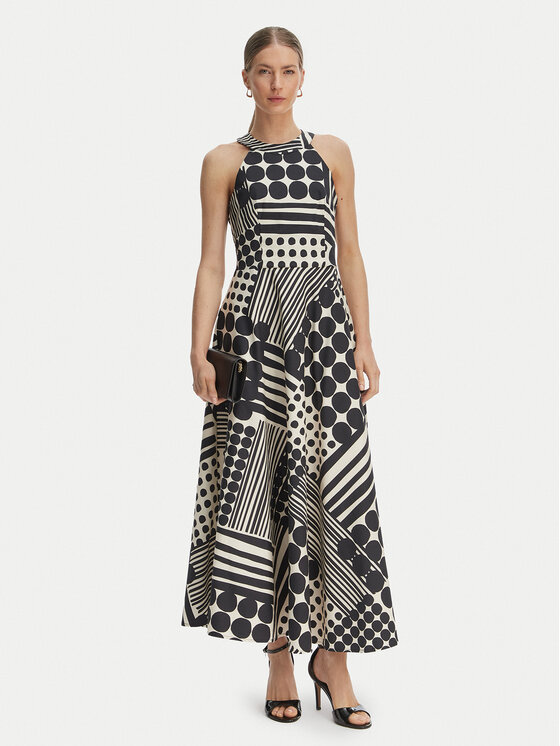 Rinascimento Rinascimento Kokteiļkleita CFC0127532003 Melns Regular Fit