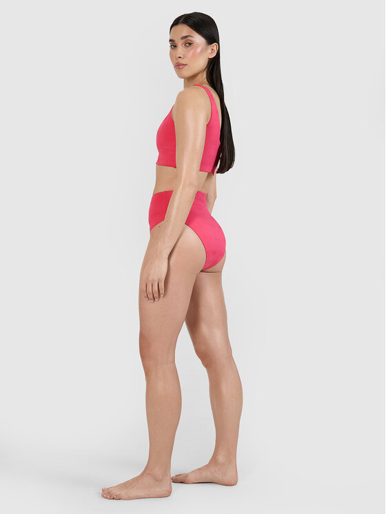 4F 4F Dół od bikini SWIMWEAR MIDSHOP TEXTILE Różowy