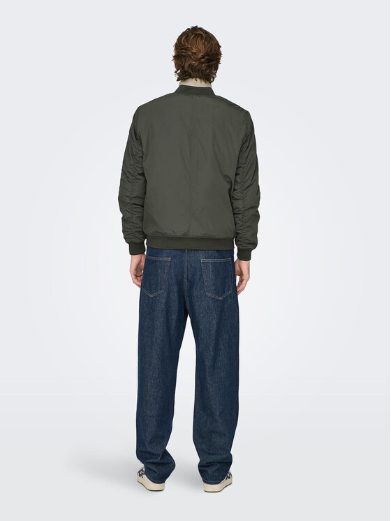 Only & Sons Only & Sons Μπόμπερ μπουφάν Joshua 22023287 Χακί Regular Fit