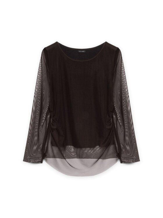 Fiorella Rubino Fiorella Rubino T-shirt G117L008413N033 Nero Regular Fit