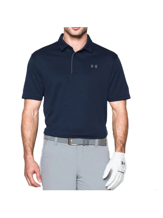 Under Armour Under Armour Polo Under Armour Tech Polo Granatowy Regular Fit