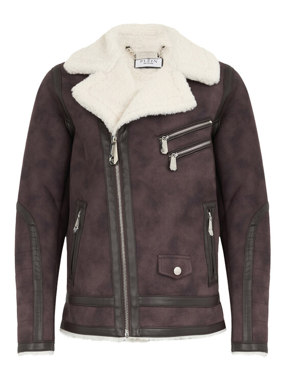 PHILIPP PLEIN PHILIPP PLEIN Giubbotto piumino 28616 Marrone Regular Fit