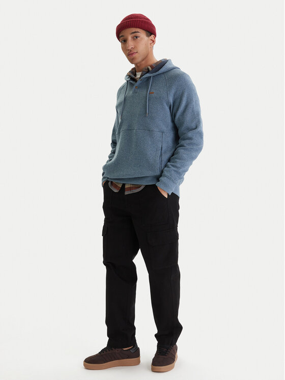 RVCA RVCA Mikina Port AVYFT00382 Modrá Regular Fit