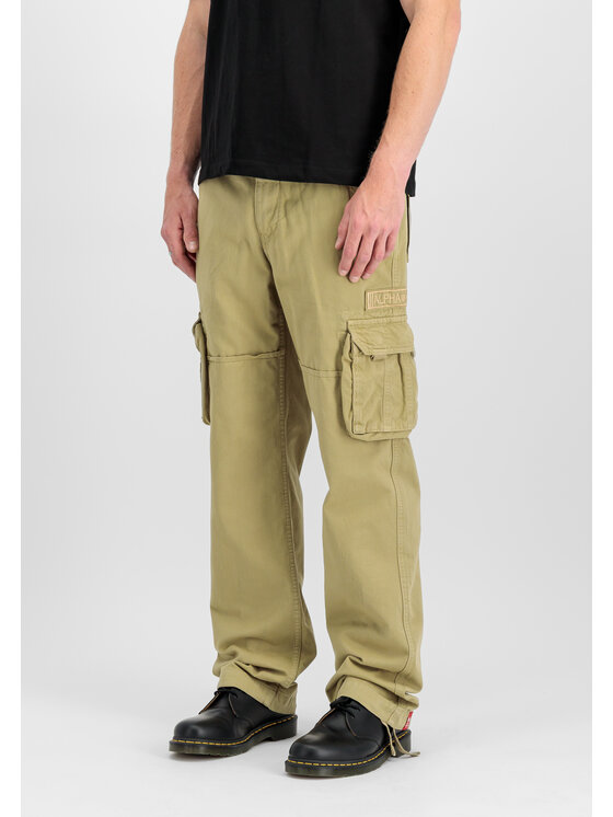 Alpha Industries Alpha Industries Spodnie cargo Jet Pant Zielony Straight Leg