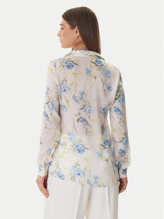 Guess Guess Риза W6RH73 WDW82 Бял Regular Fit