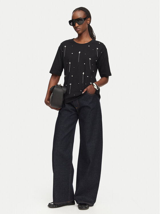 Liu Jo Liu Jo Jeansy UF6160 D4854 Tmavomodrá Straight Fit