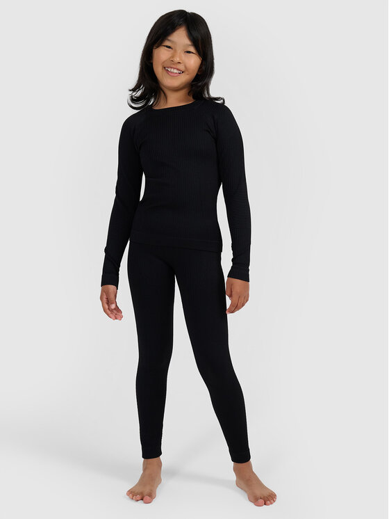 4F 4F Komplet bielizny termoaktywnej SKI UNDERWEAR Czarny