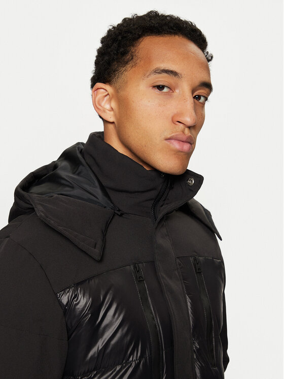 Brave Soul Brave Soul Зимно яке MJK-COURTS Черен Regular Fit