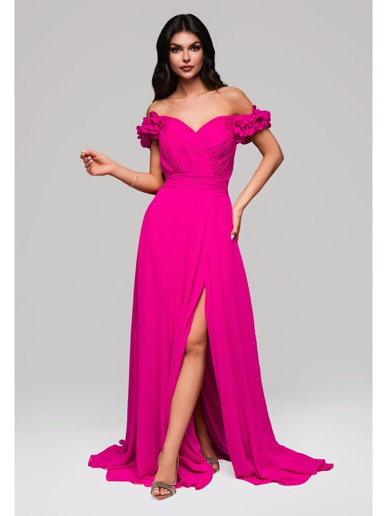 Ombre Sukienka wieczorowa, rozmiar M, Różowa, LA-OM-DLR141