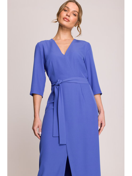 Stylove Stylove Večerní šaty S396 Modrá Premium Fit