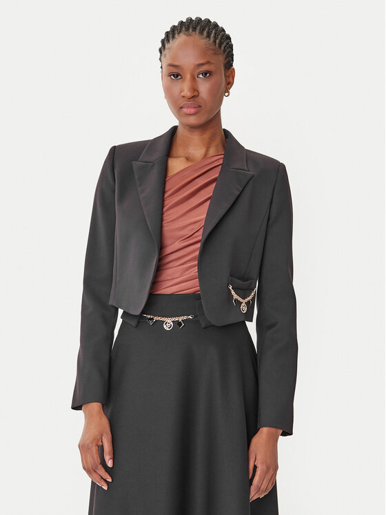 Rinascimento Rinascimento Bolerojäckchen CFC0126215003 Schwarz Regular Fit