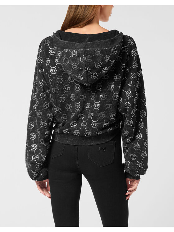 PHILIPP PLEIN PHILIPP PLEIN Bluza 26313 Czarny Regular Fit