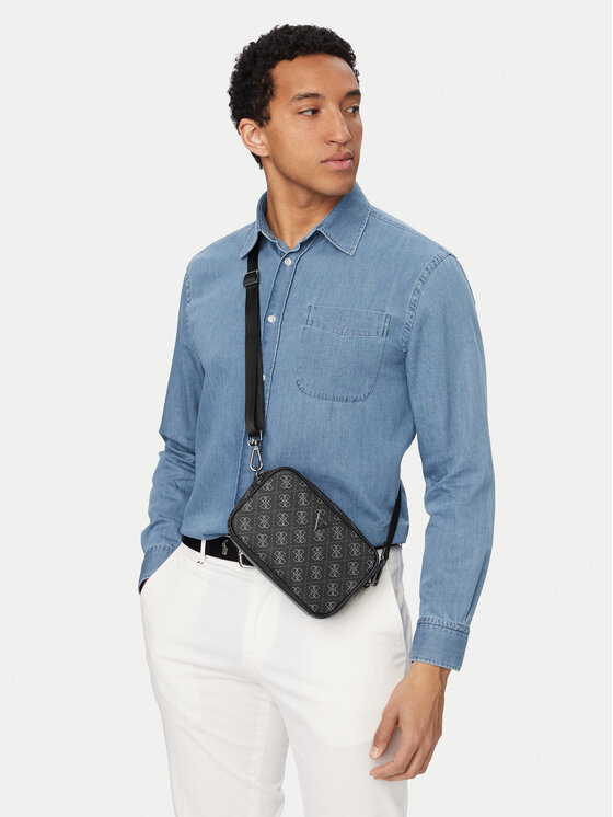 Guess Guess Saszetka Vezzola Smart Accessories PMEVZL P3145 Czarny