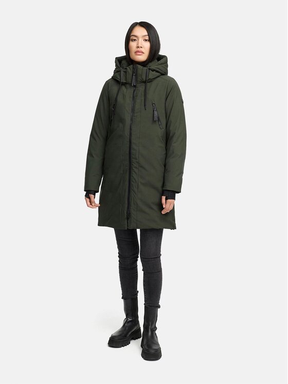 Navahoo Navahoo Kurtka zimowa Winterzart Zielony Regular Fit