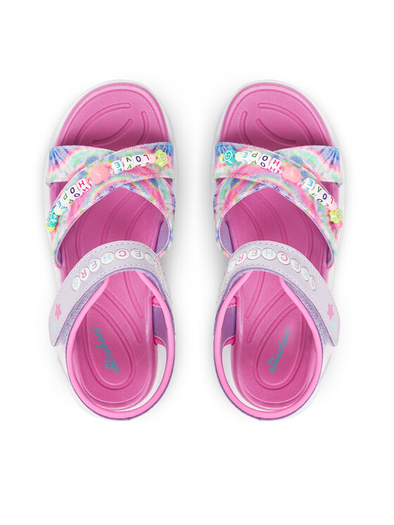 Skechers Skechers Sandały Jumpsters Sandal-Tie Dye Bffs 303045L/LVMT Fioletowy