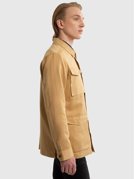 BIG STAR BIG STAR Kurtka przejściowa PLATOS Brązowy Basic Fit
