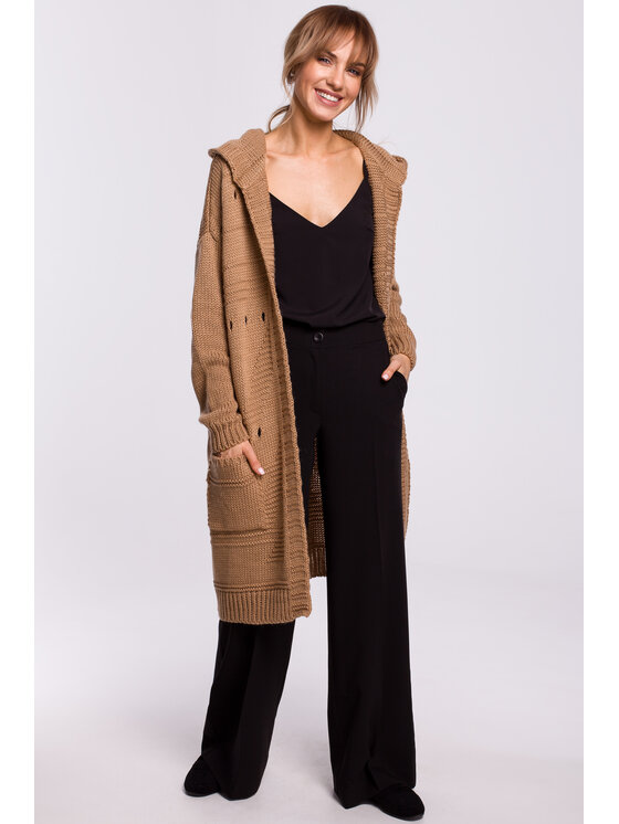 Made of Emotion Damski Sweter Made of Emotion, Beżowy, M513