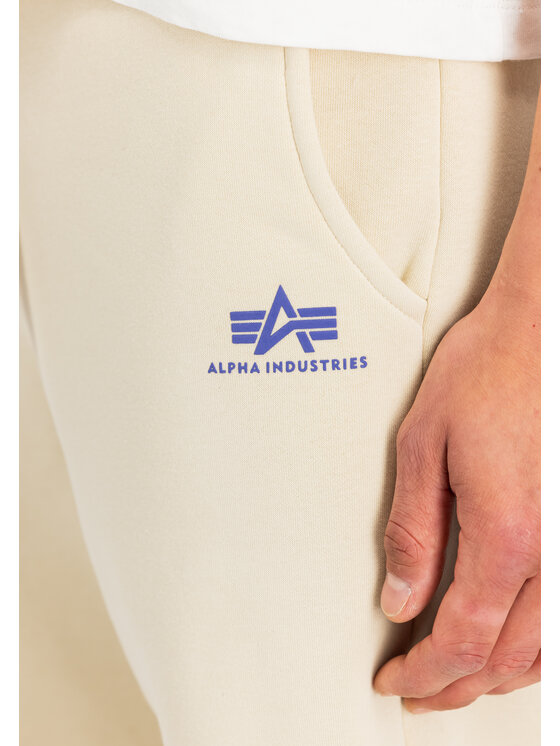 Alpha Industries Alpha Industries Joggery Basic Small Logo II Jogger Beżowy Regular Fit