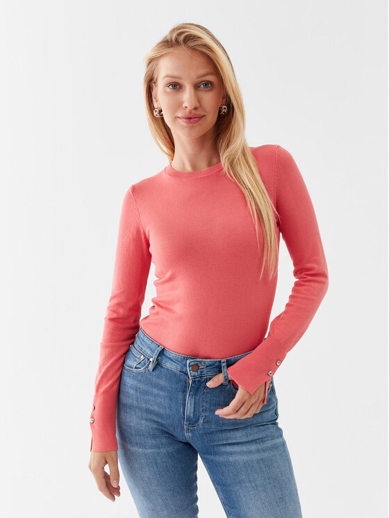 Guess Guess Пуловер W2YR30 Z2V62 Розов Regular Fit