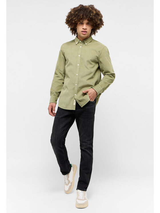 Mustang Mustang Camicia IOWA Verde Regular Fit