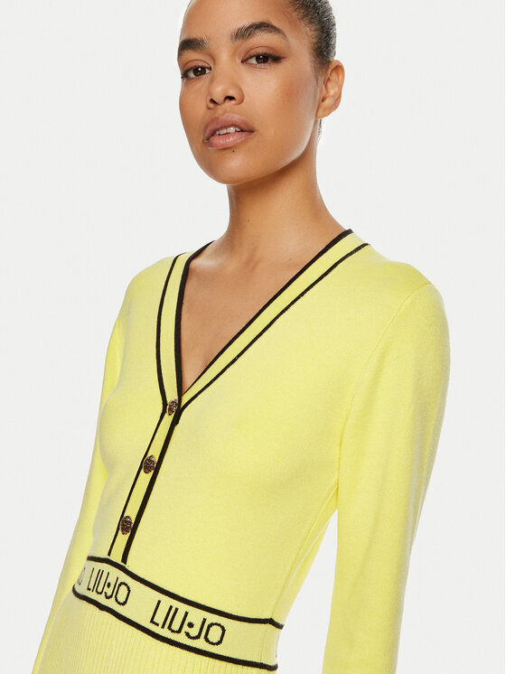 Liu Jo Liu Jo Трикотажна сукня TF4050 MS59L Жовтий Regular Fit