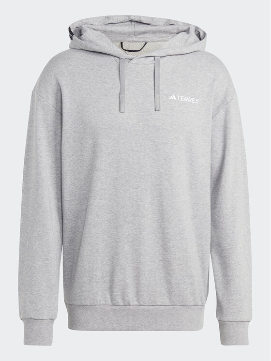 adidas adidas Mikina Terrex Logo IB6564 Šedá Regular Fit