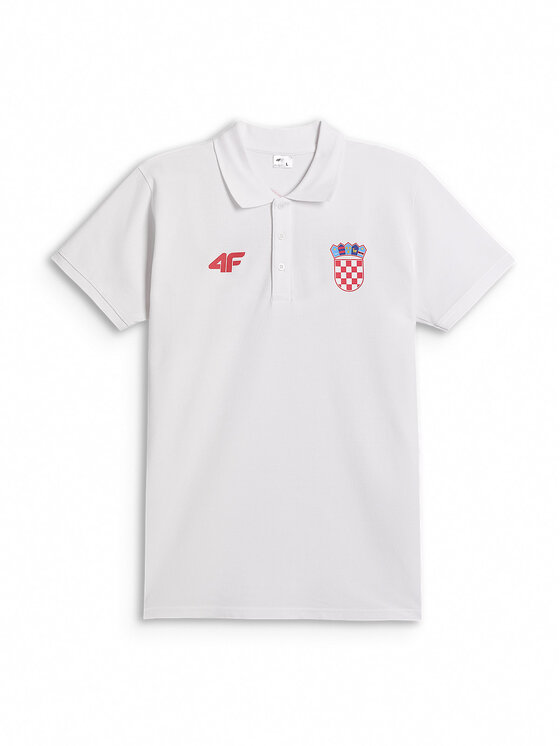 4F 4F Polo TEAMWEAR Biały Regular Fit