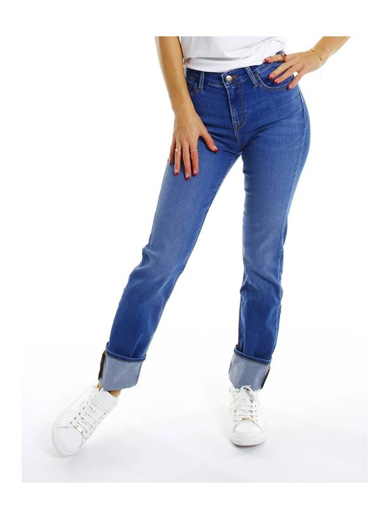 Lee Lee Jeansy MARION Niebieski Straight Fit