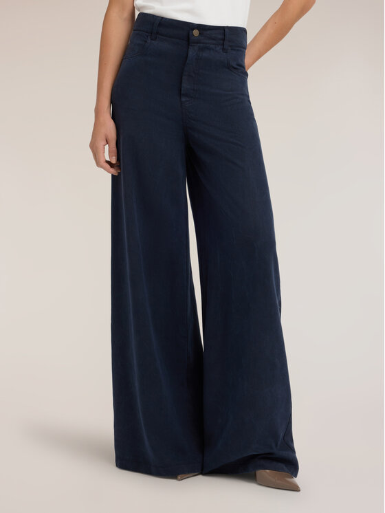 Motivi Motivi Pantaloni di tessuto P08SQ005033N034 Blu Over Fit
