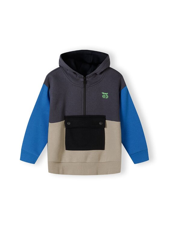 minoti minoti Bluza 19fleece65 Szary Regular Fit