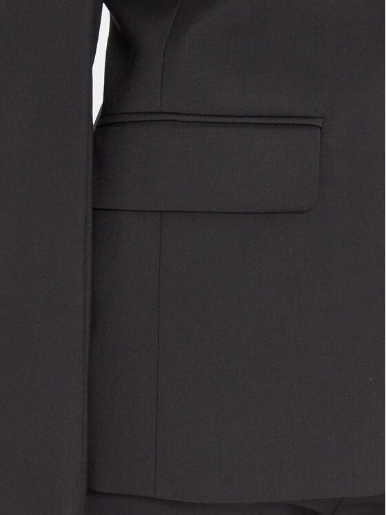 Weekend Max Mara Weekend Max Mara Marynarka Lamine 2525046041 Czarny Regular Fit
