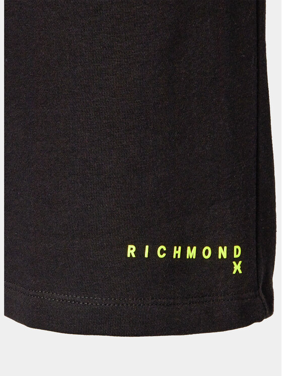 Richmond X Richmond X Szorty sportowe Ceylan UMP24007BE Czarny Regular Fit