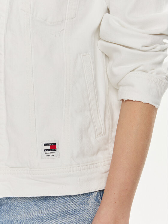 Tommy Jeans Tommy Jeans Jeansjacke DW0DW17658 Weiß Regular Fit