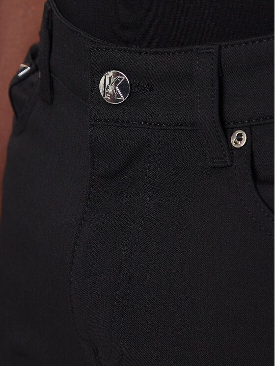 KARL LAGERFELD KARL LAGERFELD Текстилни панталони 265840 554815 Черен Regular Fit
