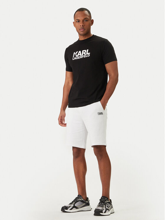 KARL LAGERFELD KARL LAGERFELD Szorty sportowe 705783 562917 Biały Regular Fit