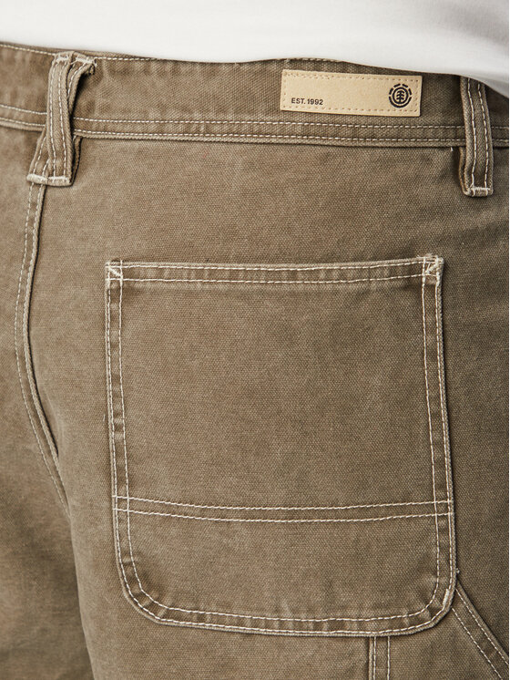 Element Element Szövet rövidnadrág Carpenter 12.6 ELYWS00138 Khaki Wide Leg