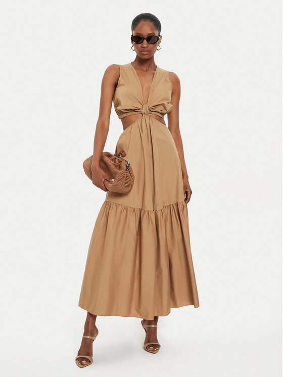 ViCOLO ViCOLO Rochie de vară TB2502 Bej Regular Fit