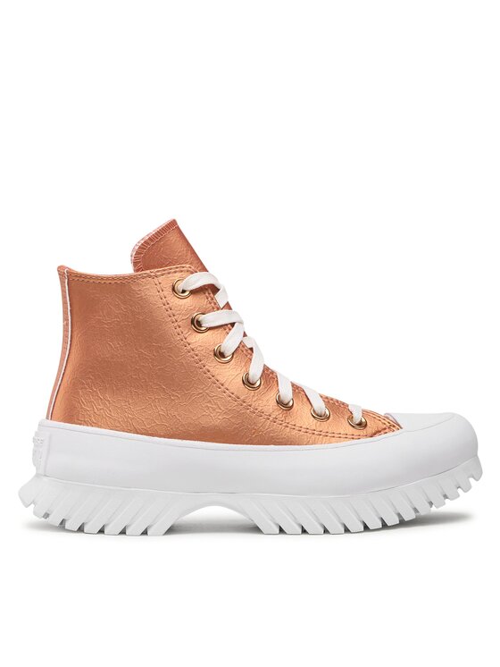 Converse Členková obuv Chuck Taylor All Star Lugged 2.0 Hi A01304C Oranžová
