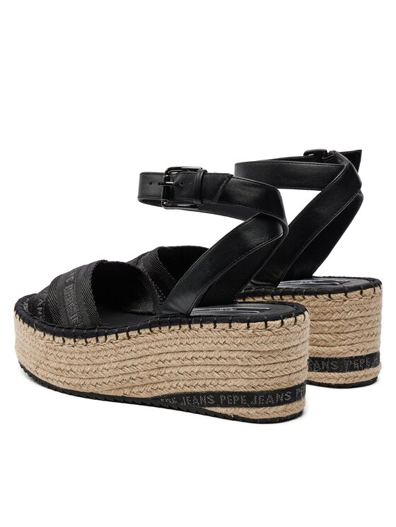 Pepe Jeans Pepe Jeans Espadrilky Witney Cross PLS90669 Čierna