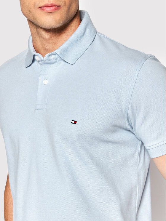 Tommy Hilfiger Tommy Hilfiger Polo 1985 MW0MW17770 Błękitny Regular Fit