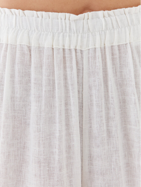ONLY ONLY Pantaloni di tessuto Tokyo 15259590 Bianco Straight Fit
