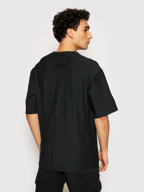 Converse T Shirt UNISEX Turnover 10020975 A02 Czarny Oversize