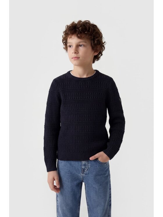 Guess Kids Guess Kids Mikina 183848 Modrá Classic Fit
