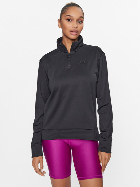 Under Armour Mikina Armour Fleece Qz 1373058 Čierna Loose Fit