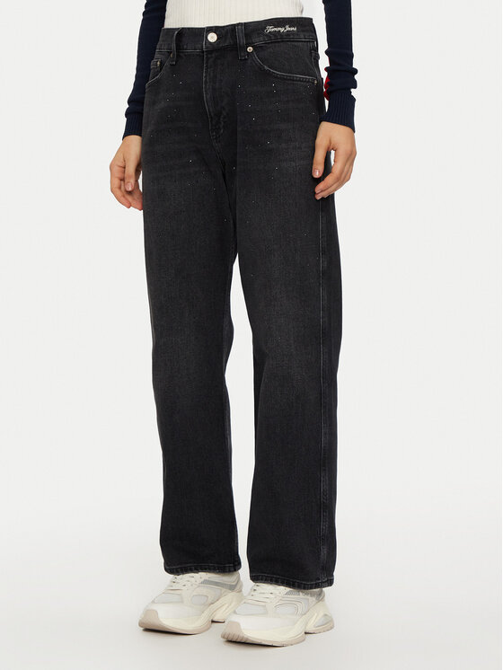 Tommy Jeans Tommy Jeans Traperice Betsy DW0DW19739 Crna Wide Leg